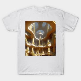 Parnassus Underneath Carved Column Fantasy Palace T-Shirt